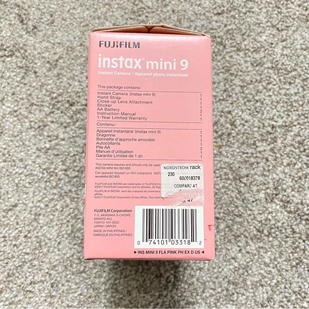 Fujifilm Instax Mini 9 Coral Instant Camera